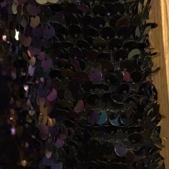 Guess Black Sequin Sleeveless Tank - Picture 7 of 12